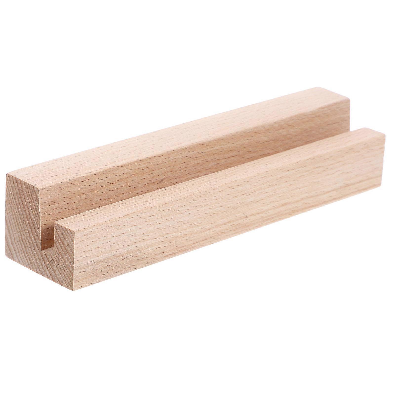 Wooden Sign Stand Memo Card Clip for Displaying 5Pcs Desk Calendar and Photos