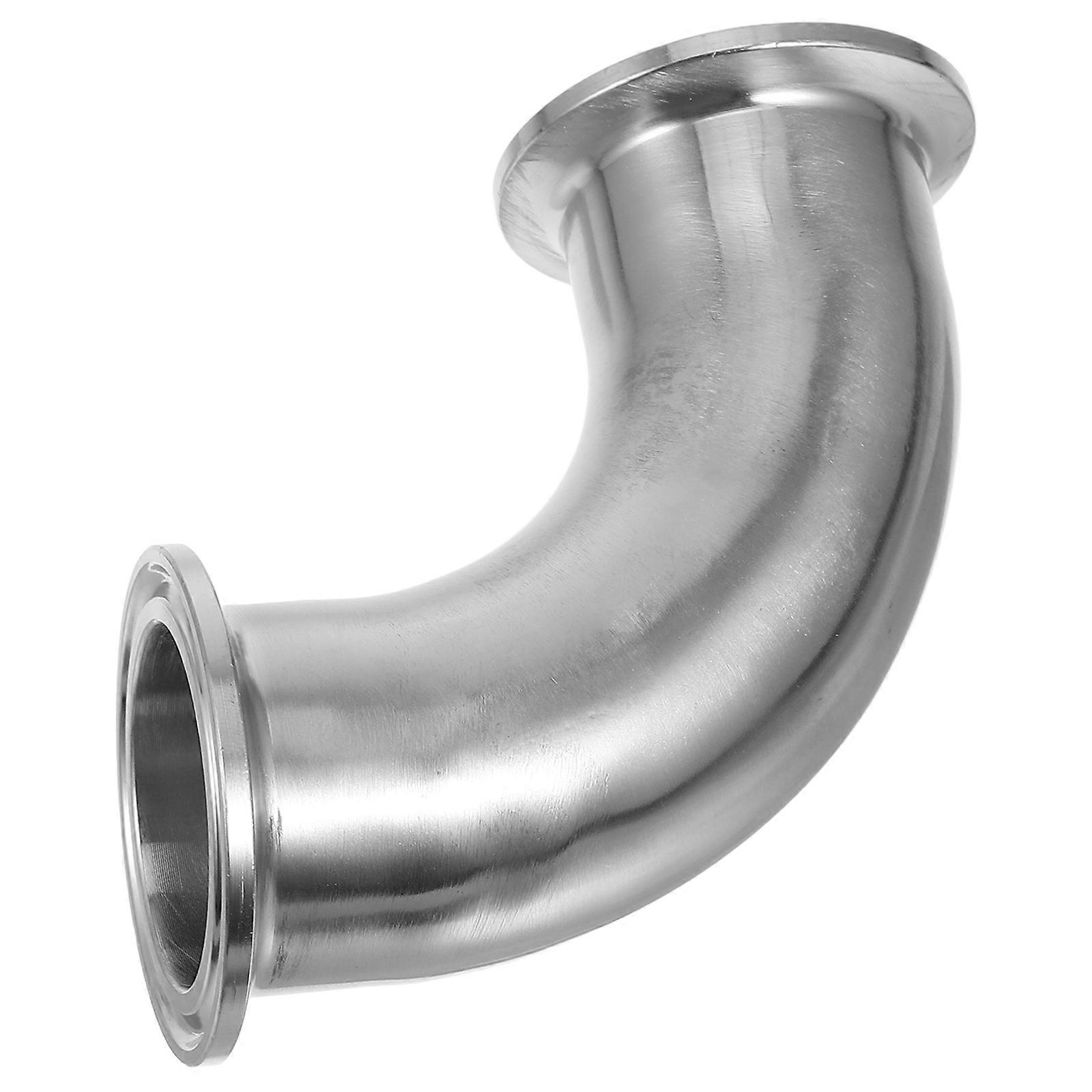 Stainless Steel 90 Degree Elbow Tube Fitting For Plumbing System And Kitchen Tap Hose Connector 3.8Cm Pipe Outer Diameter With Pipe Connection 5Pcs