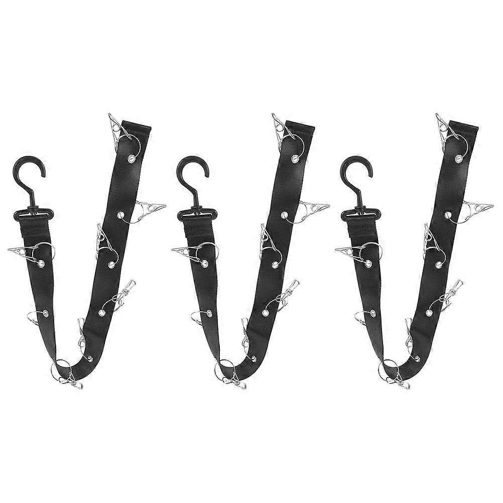 Adjustable Baseball Cap Organizer Hat Rack for Hanging 12Pcs Black