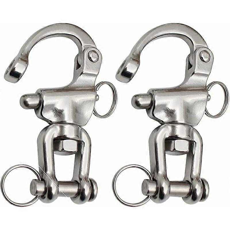 Swivel Snap Hook, 3-Piece Swivel Snap Hook, Quick Release Snap Hook for Sail Halyard Accessories (70mm)