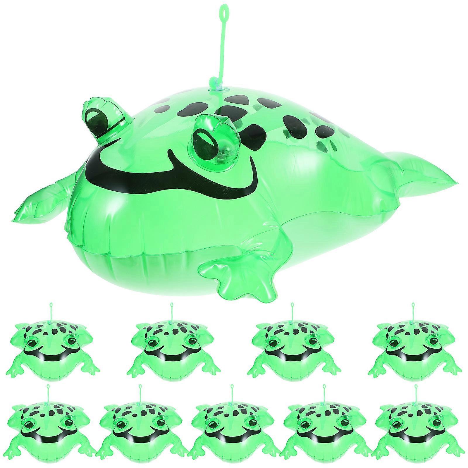 40 Pcs Frog Shaped Inflatable Frogs Plaything Ideal For Summer Party Celebration With Delicate Design