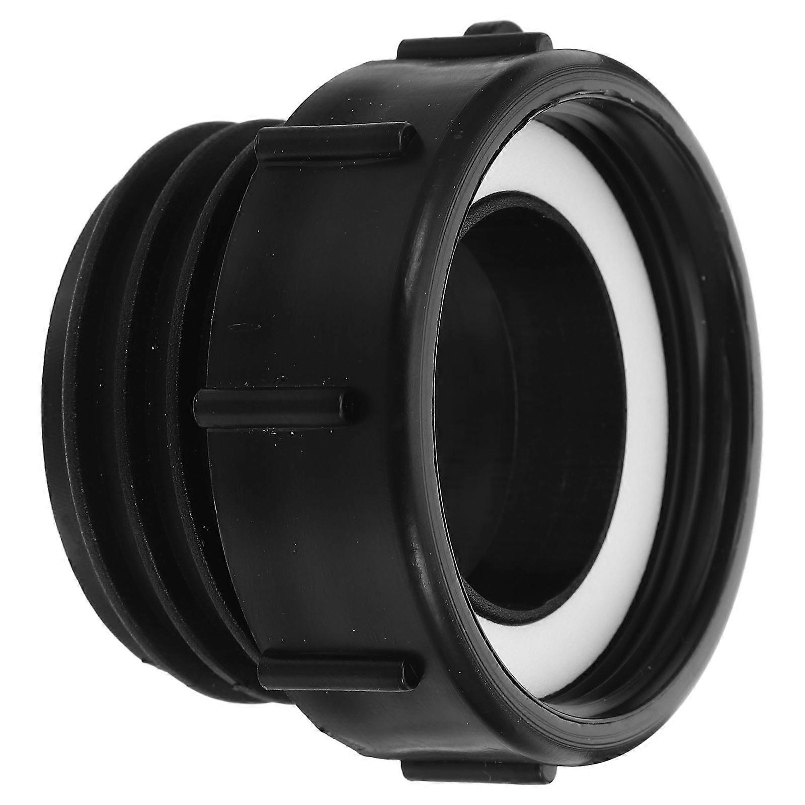 Ibc Tote Connector Fine To Coarse Thread For General Users Black Plastic 1Pcs