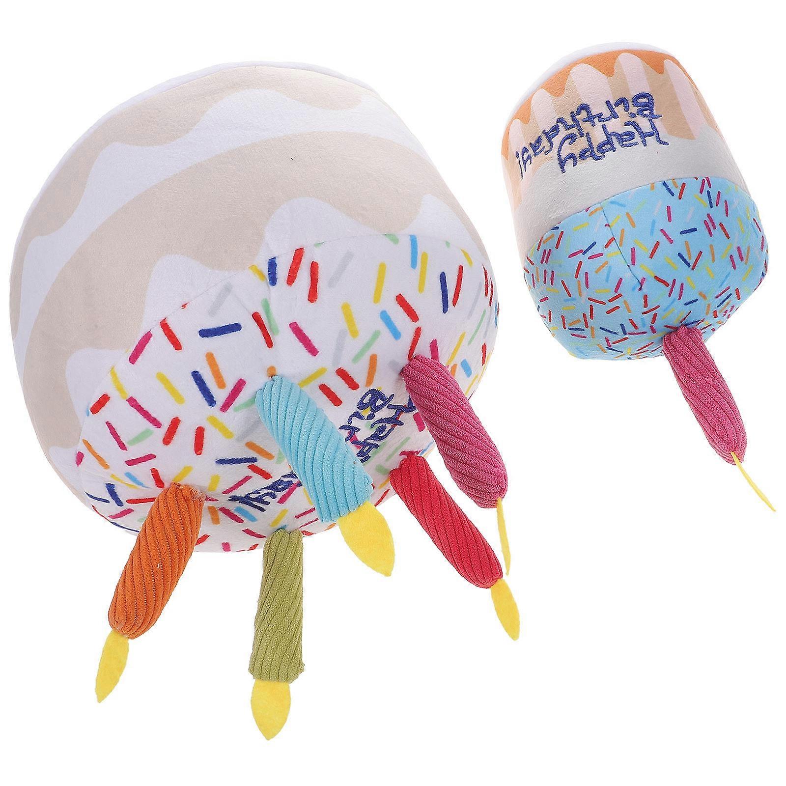 Cat Teething Toys Plush Chew Toys Interactive 4Pcs Set