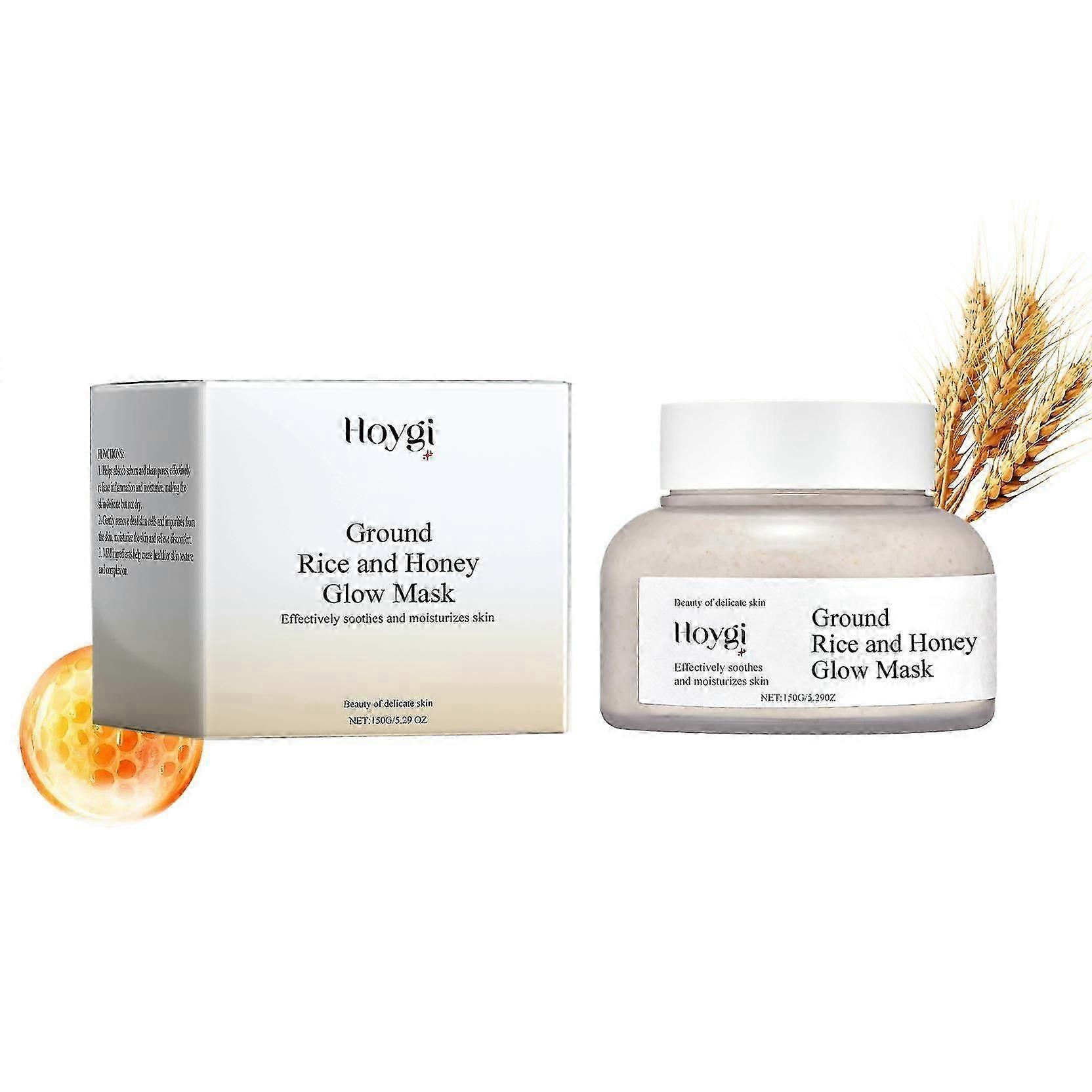 ライスハニーモイスチャライジング&ブライトニングマスクは、顔の肌の輝きに潤いを与え、潤いを与え、栄養を与え、改善します