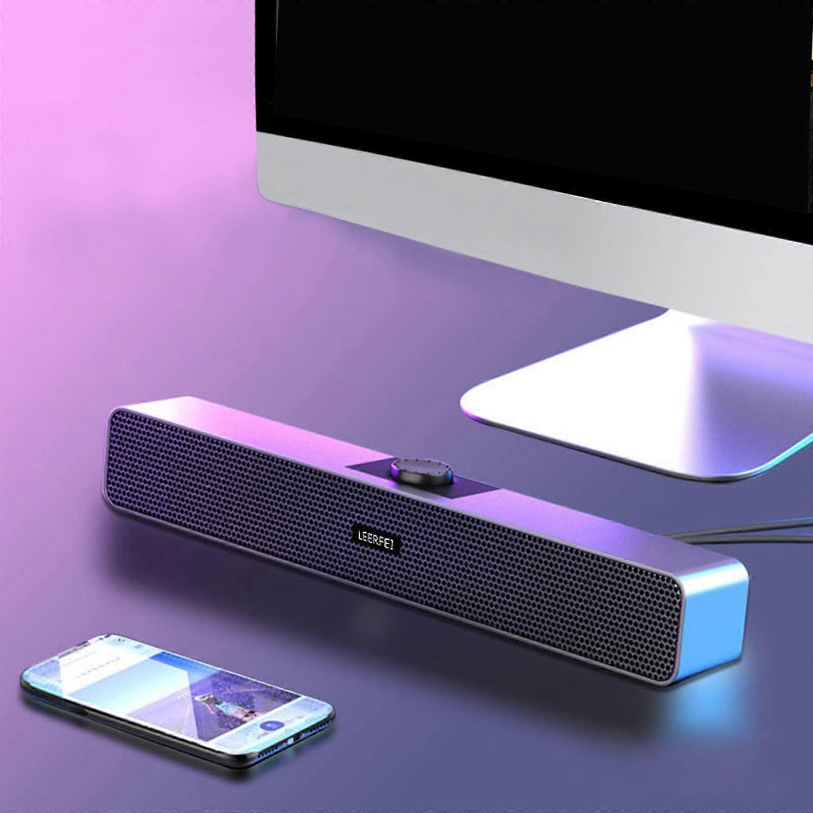 Hglyxoae Bluetooth Small Speaker Subwoofer Notebook Computer Multimedia Bluetooth Audio Can Be Wired or Bluetooth