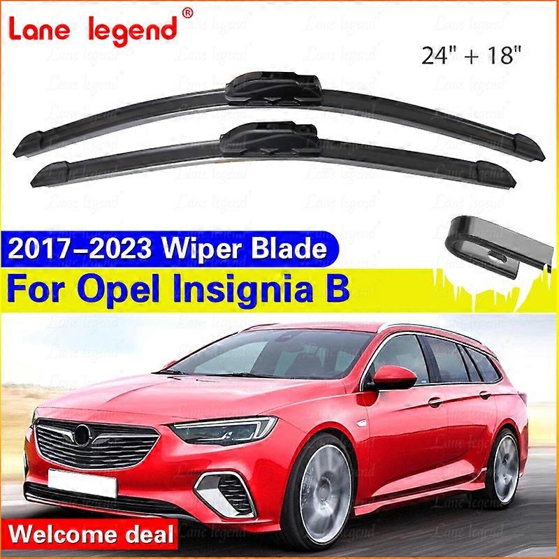 Applies to Car Front Wiper Blades For Opel Insignia B 2017 - 2023 24"+18" Cleaning Windscreen Windshield Washer Brushes Windows Accessories
