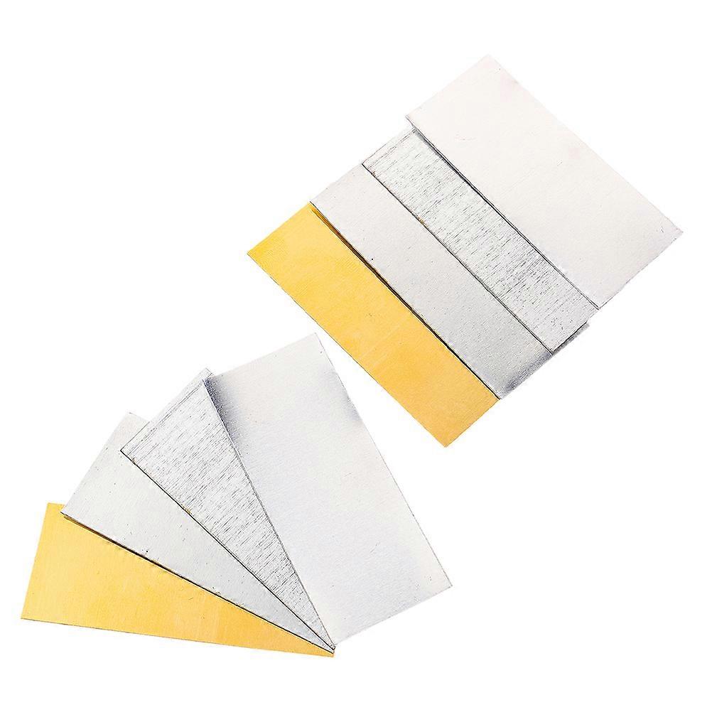 DIY Fruit Battery Experiment Materials Copper Zinc Aluminum Iron Sheets 8Pcs