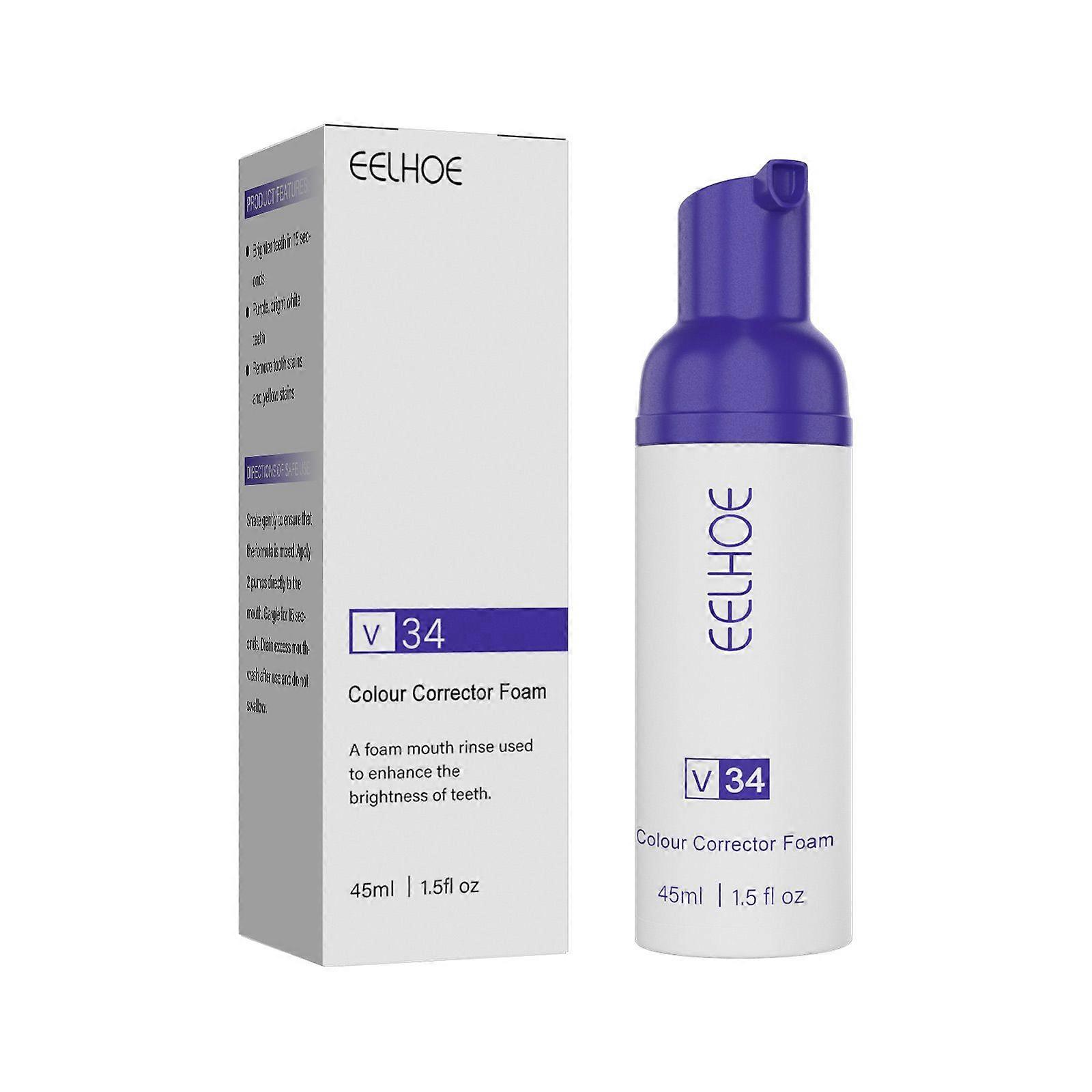 Eelhoe V34 Foam Whitening Toothpaste Cleaning Tartar Tooth Stains Fresh Breath Dazzling White Tooth Toothpaste