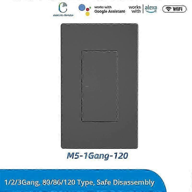 SONOFF M5 SwitchMan WiFi-schakelaar eWeLink-Remote Smart House Wall Button 80/86/120 Type Switch Werkt Met Alexa Google Home Alice
