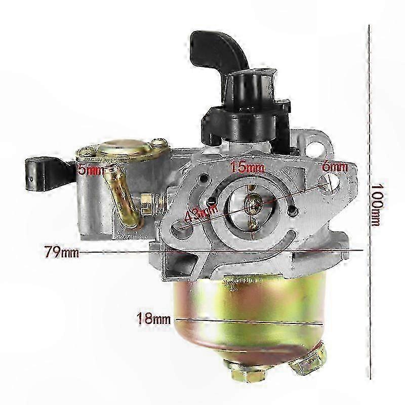 Metal Carburetor Replacement Kit for 4-Stroke Petrol Engines, Durable Spare Part for Small Engines, Practical and Efficient Solution