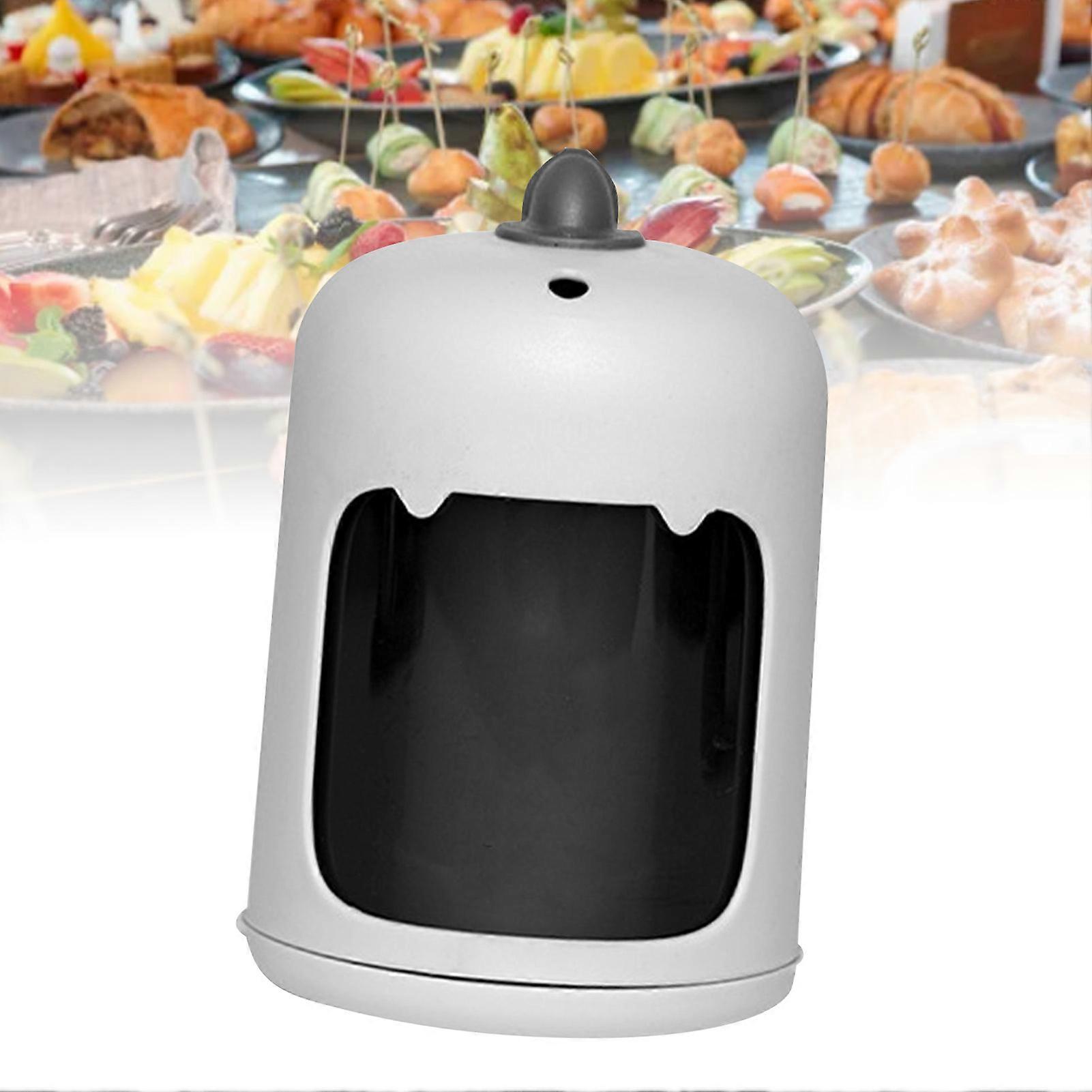 Pop Up Toothpick Dispenser Automatic Holder White 9x6cm 8g