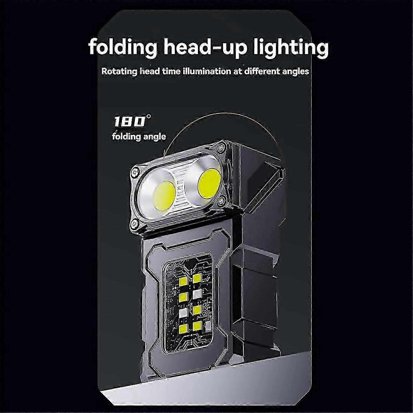 For Cob Rechargeable Work Light Mini Outdoor Flashlight Camping Light 26s