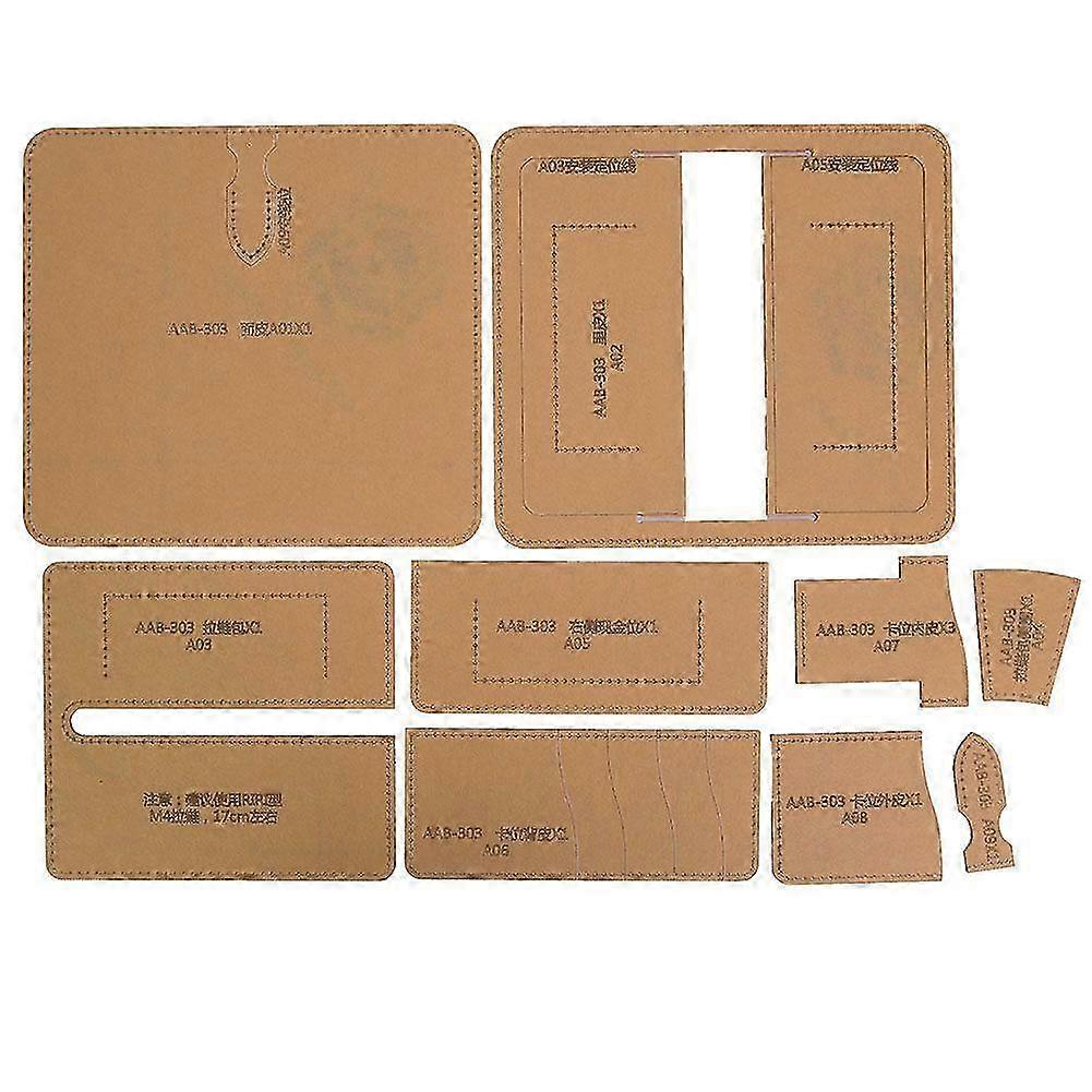 Clear Acrylic Template Leather Wallet Making Stencil Kit Leather Craft Tool