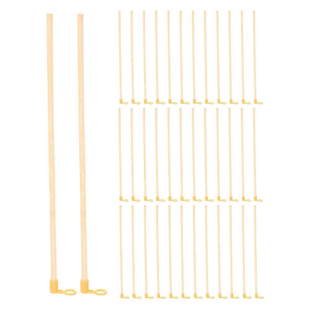 Wood Lantern Pole Lantern Stick for DIY Lanterns 40Pcs Handheld Beige Poles