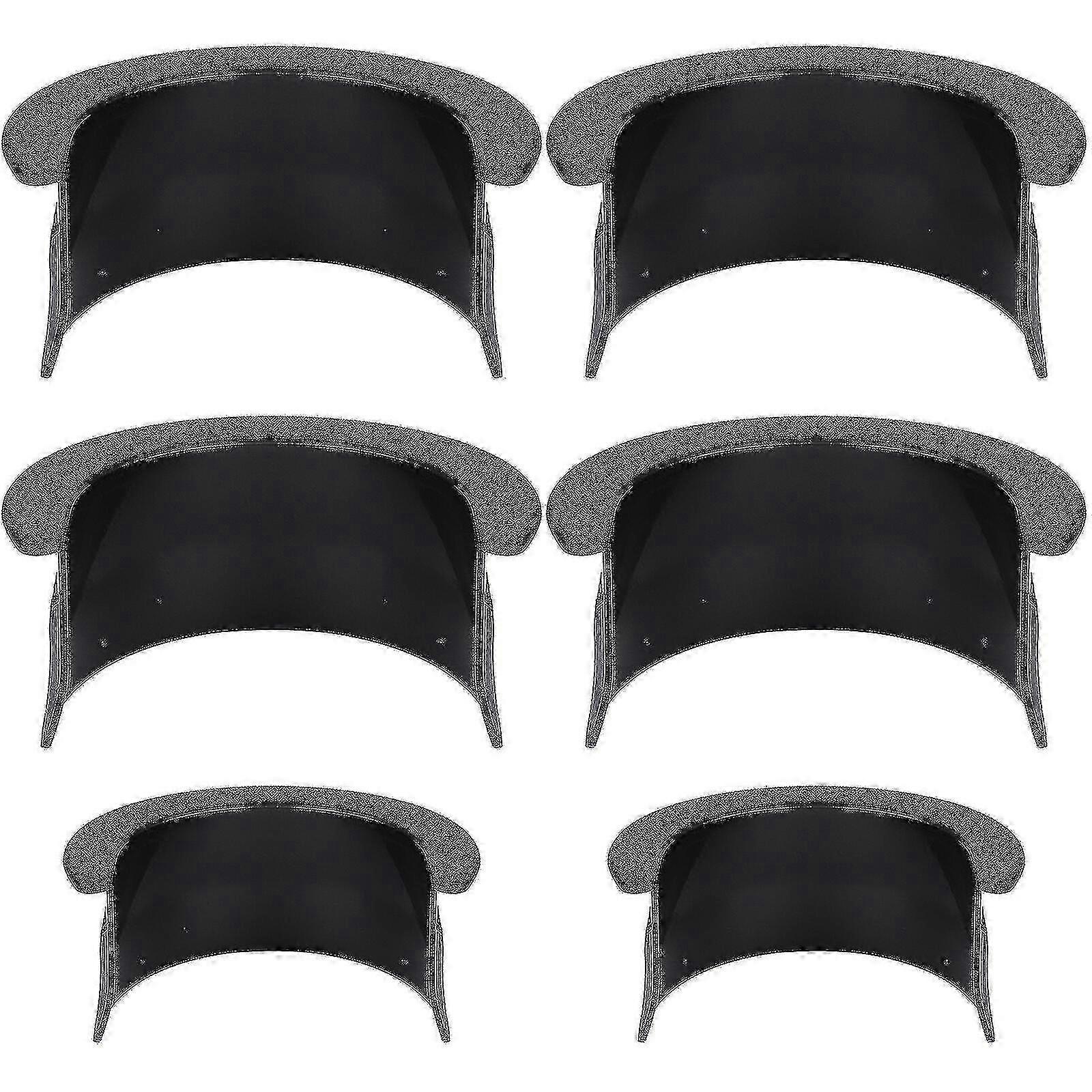 6pcs Black Plastic Billiards Table Pocket Liner for Pool Table Home - Includes 4 Corners & 2 Sides