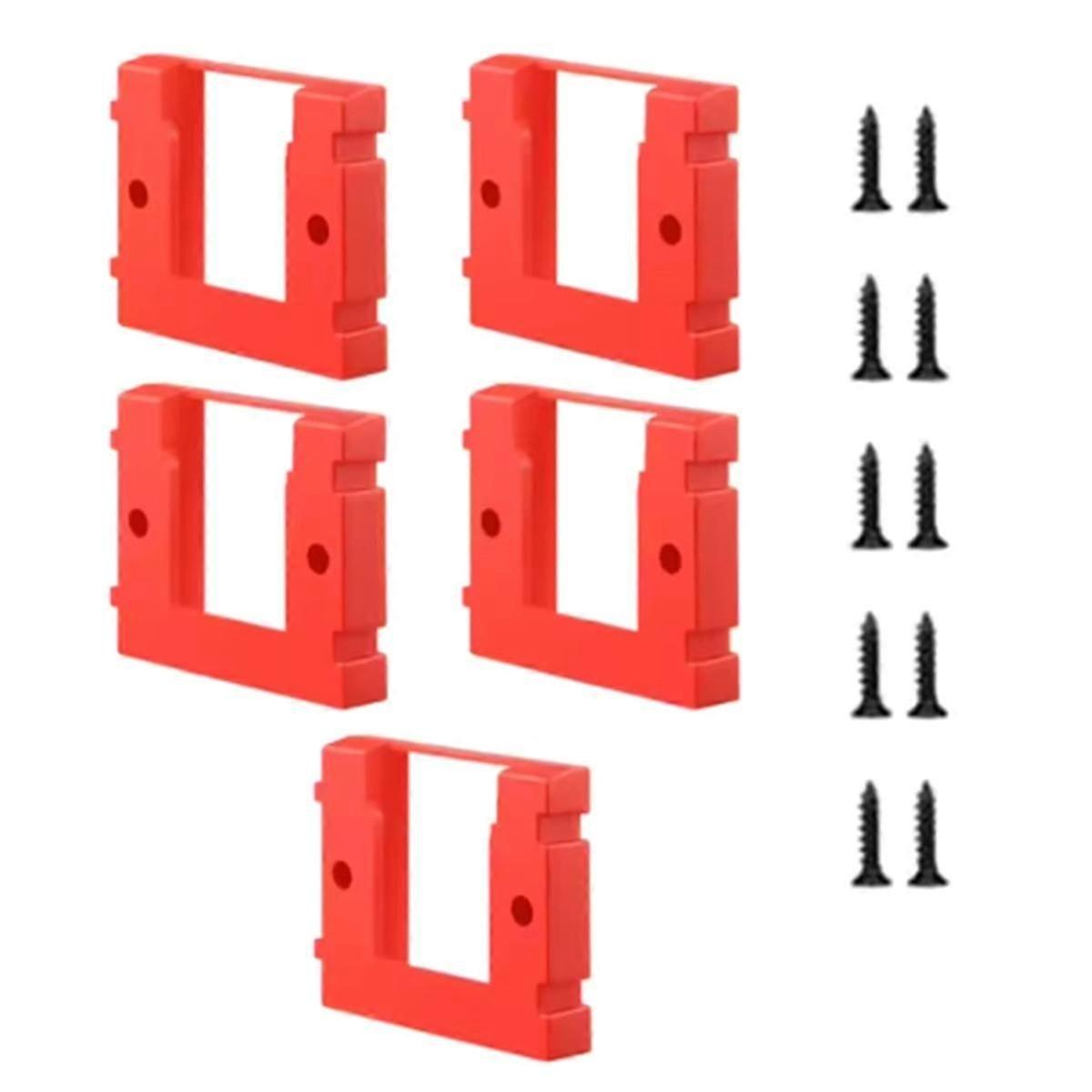 5Pcs Wall Mounted Battery Base Bracket for -Change Battery Holder Storage Fixing Accessories