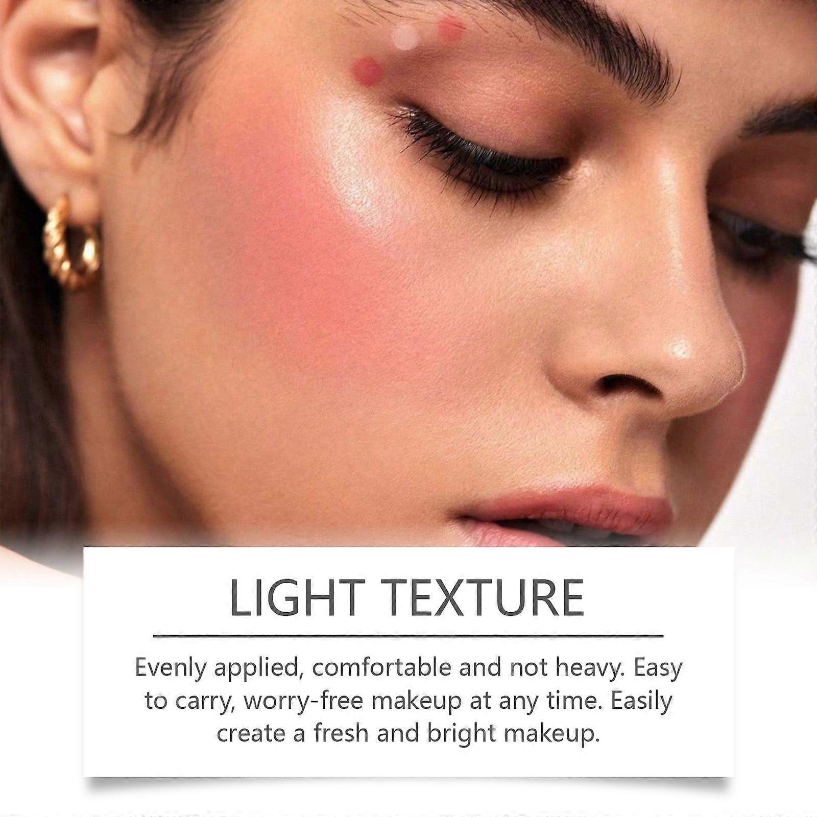 Zephoco Liquid Highlight Blush Lip Gloss Moisturizing No Stain On Cup Multifunctional Repair Highlight Blush Lip Gloss