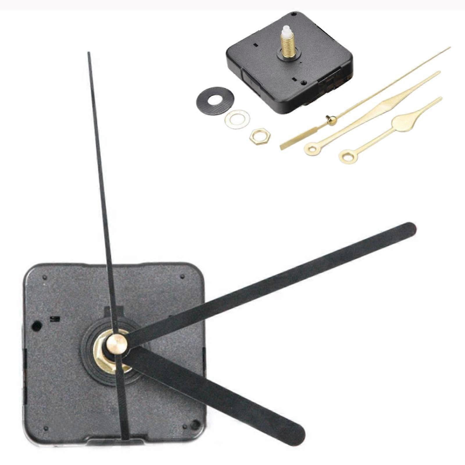 Silent Clock Mechanisms Battery Powered Quartz Clock Movement Kit for DIY Wall Clocks Replacement Style B One Size