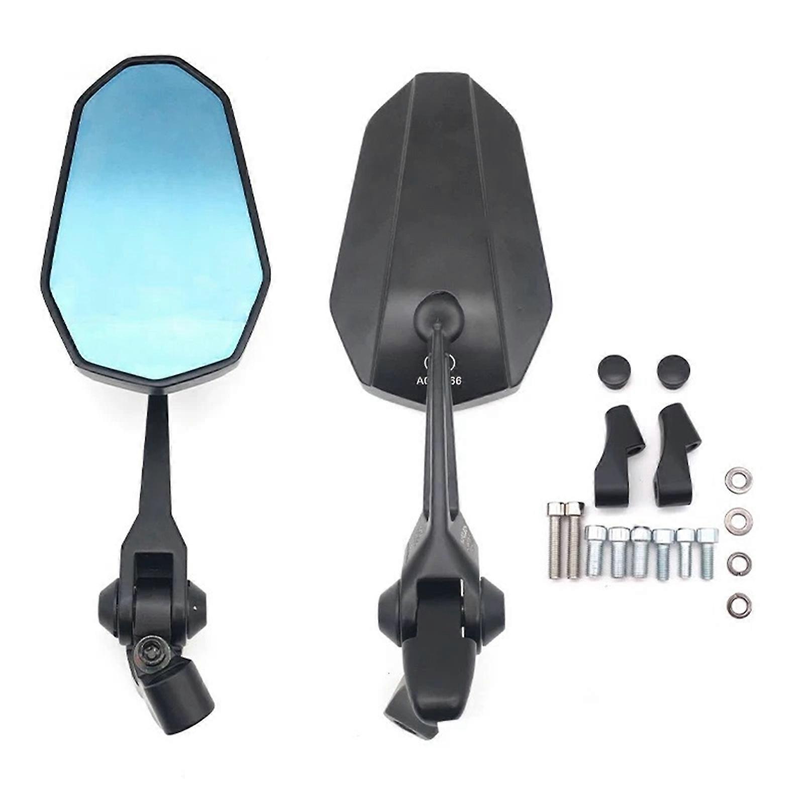 Motorcycle Rearview Mirror Wide Angle View Anti Shake Design Improved Safety For Commuting And Tourings Multicolor