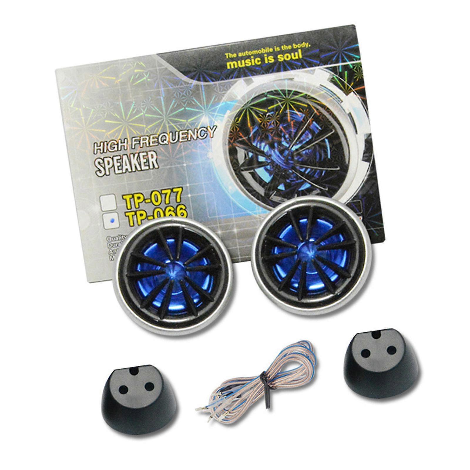 Auto Modification Tweeter Car Horn Dome Tweeter Loudspeaker Car Stereo Treble Speaker Audios Speaker for Car Audios System Multicolor