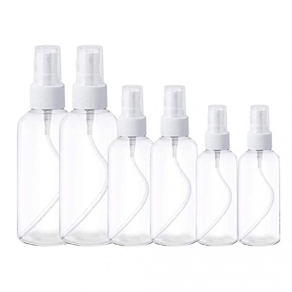 Cookware Sets 6pcs Transparent Plastic Empty Spray Bottle Small Spray Bottle 30/50/100ml
