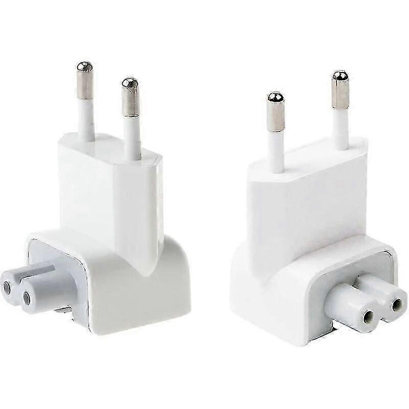 AC Adapter Plug Travel Charger Converter, Replacement Connector for iPod, iPhone, iPad Tablets, Macbook Power Adapter (2xEU Plug)
