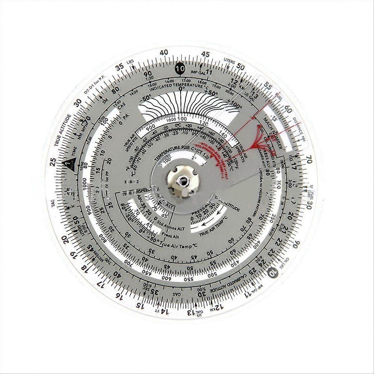 Flight Ruler Flight Computer Aviation Plotter Slide Rule for Aviation Flight Train Circular Navigat