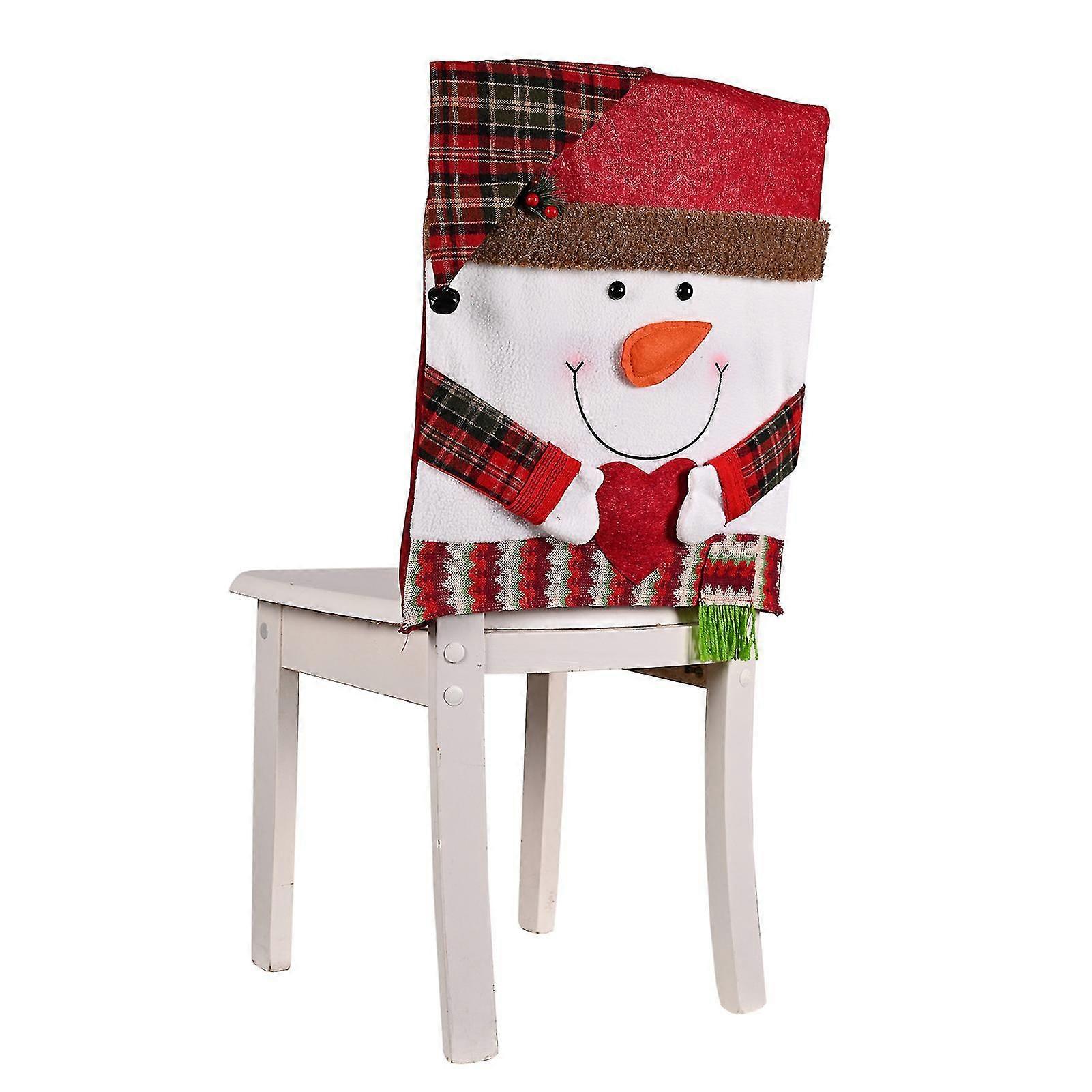 Christmas Back Chair Covers Soft Comz