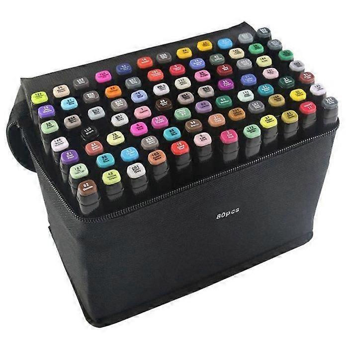 TD 80-Color Dual Tip Marker Durable Bright Colors