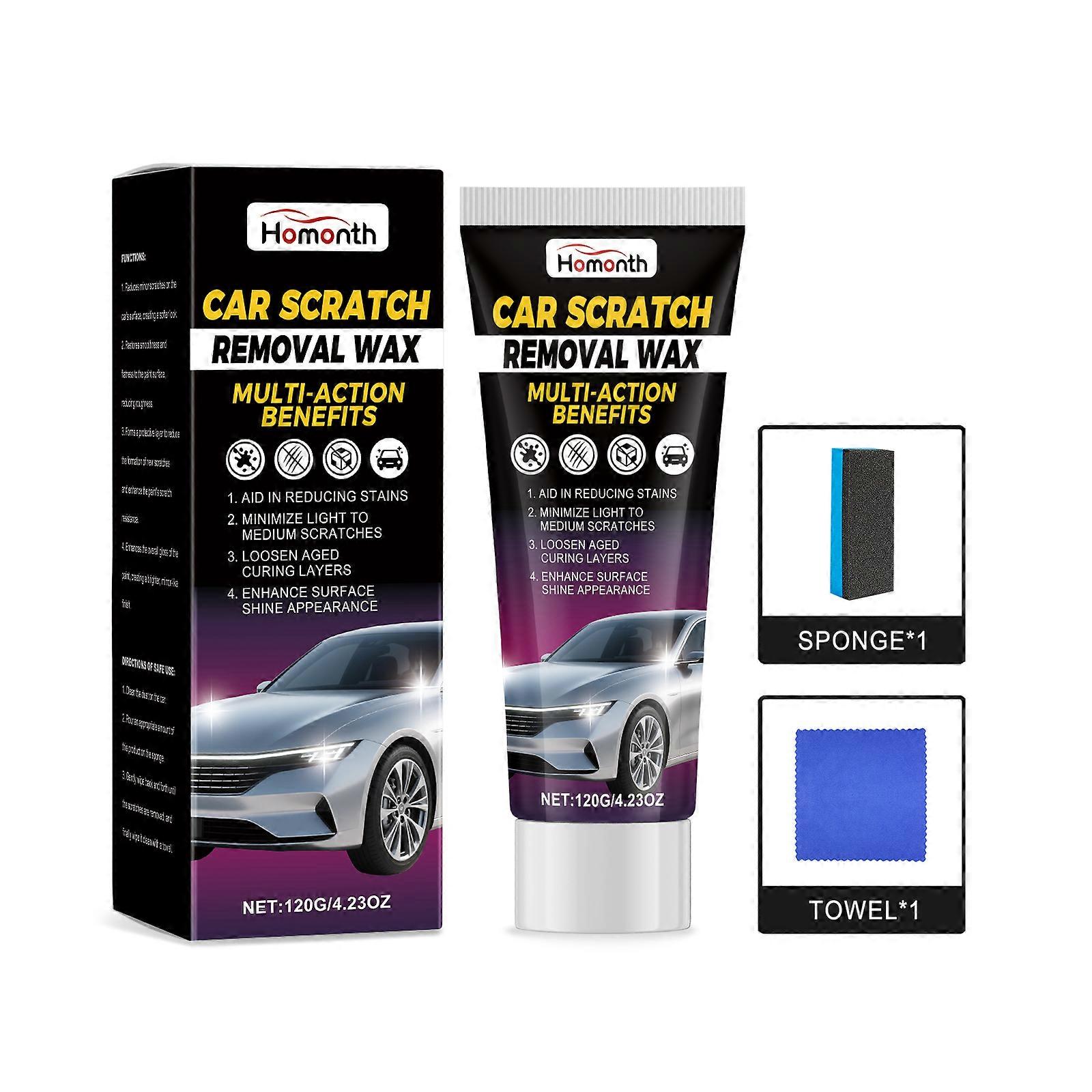 Homonth Car Scratch Care Set, Fine Scratch Repair, Polishing, Paint Surface Daily Care Wax Set
