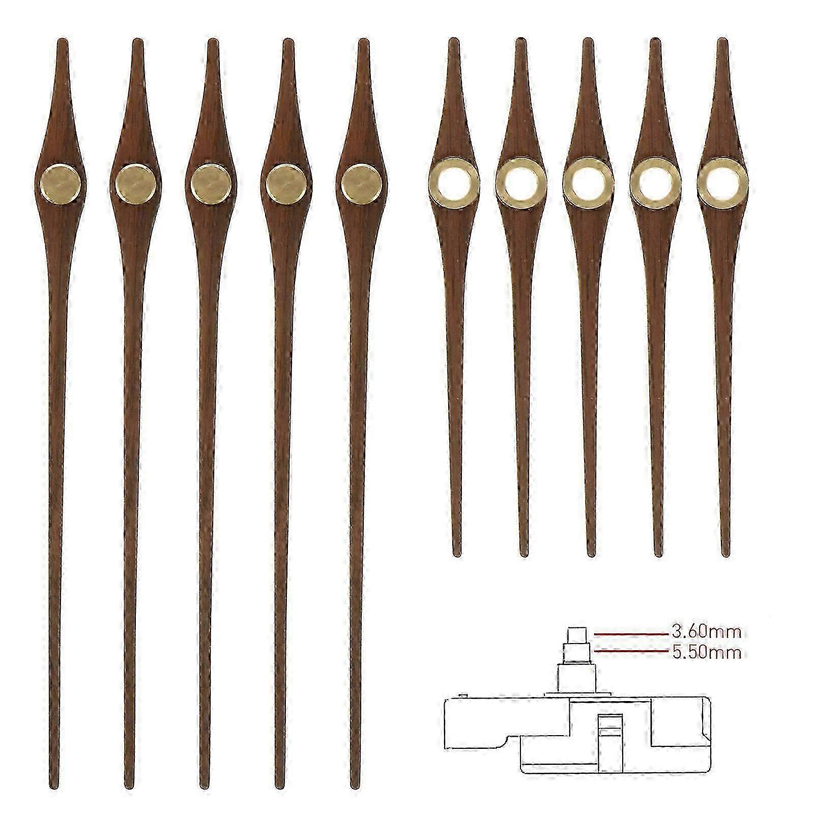 5 Sets Wooden DIY Clock Pointer Plate Replacement Clock Movement Part Clock Hand hwy SH