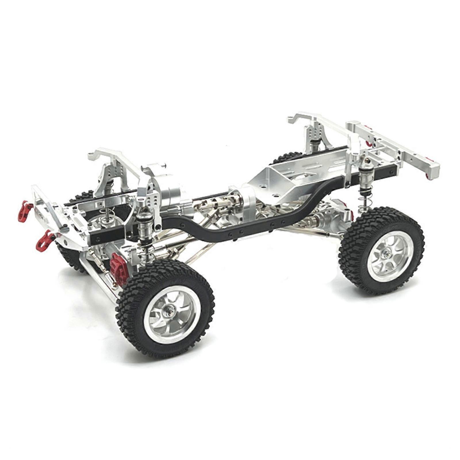 1/12 Scale Metal Remote Car Chassis Optimized Weight Distribution For Competitive Drifting Remote Enthusiasts  Silver