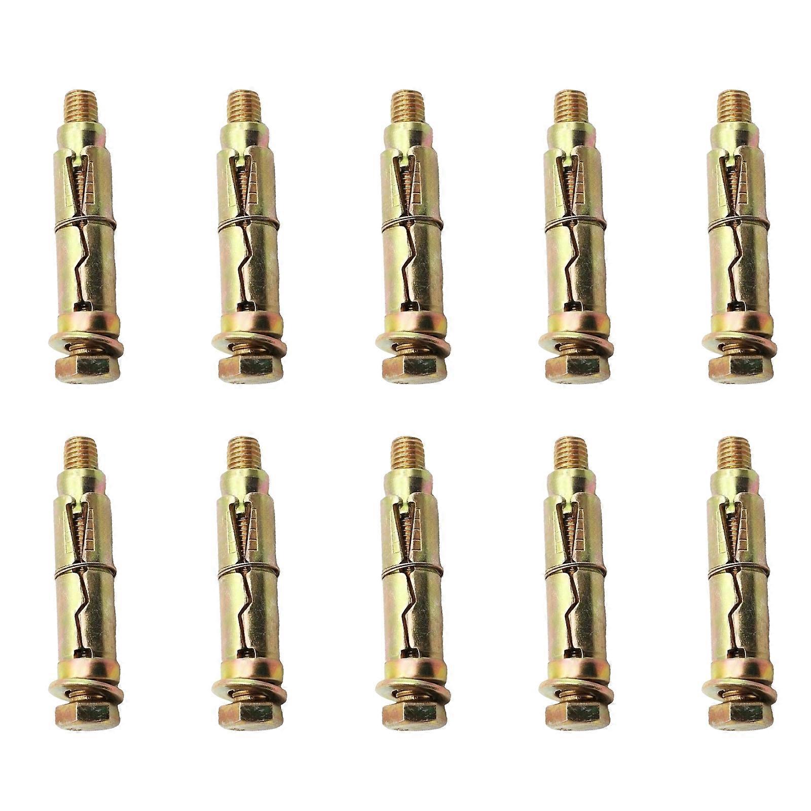 10 Pack M6/8/10/12 Expansion Bolts High Strength Anchors for Mounting Large Equipment in Construction and Projects Multicolor