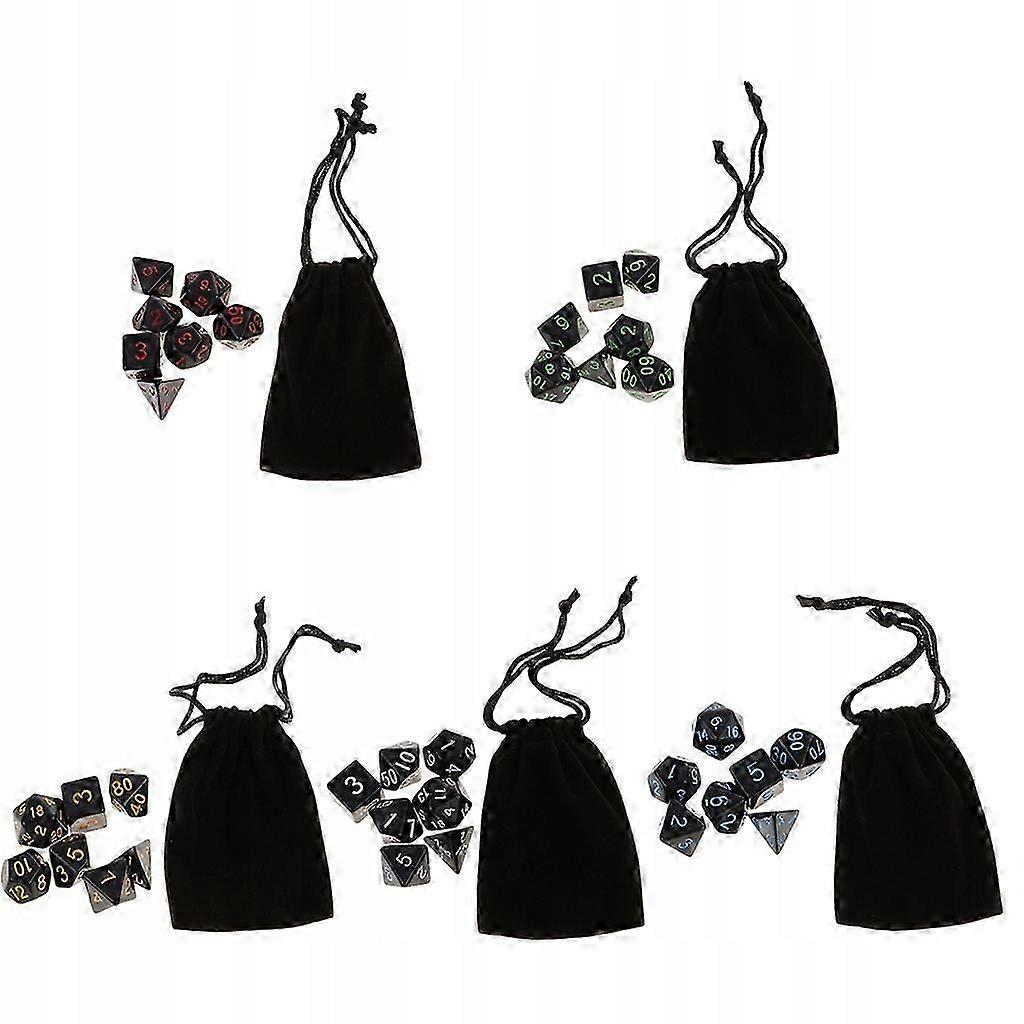 35pcs Polyhedral Dice For Dnd D20 D12 D10 D8 D6 D4