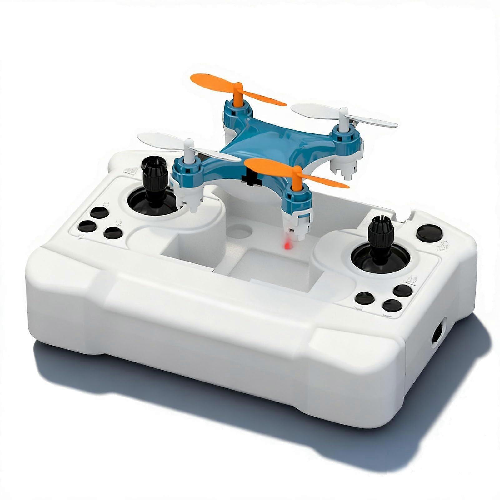 Mini Drone for Beginners with 360° Flip Stunts and OneKey Tricks, Safe Indoor Flight (Blue)