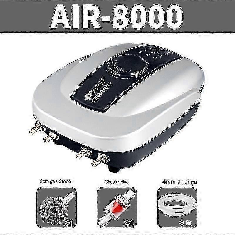 مضخة هواء البركة مهوية بركة كوي لبركة تصل إلى 1000 جالون بركة Deicer الكل في واحد بركة تهوية كيت مع منفذ مزدوج أنابيب الطيران فحص أحجار الهواء