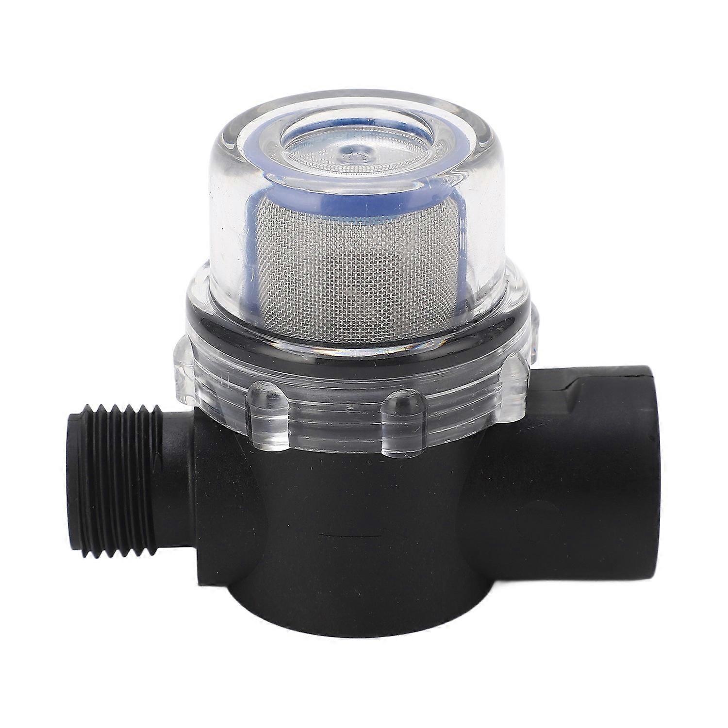 1/2in‑14 Female Thread Inline Filter 50 Mesh Screen Plastic Construction Water Strainer for Pipeline