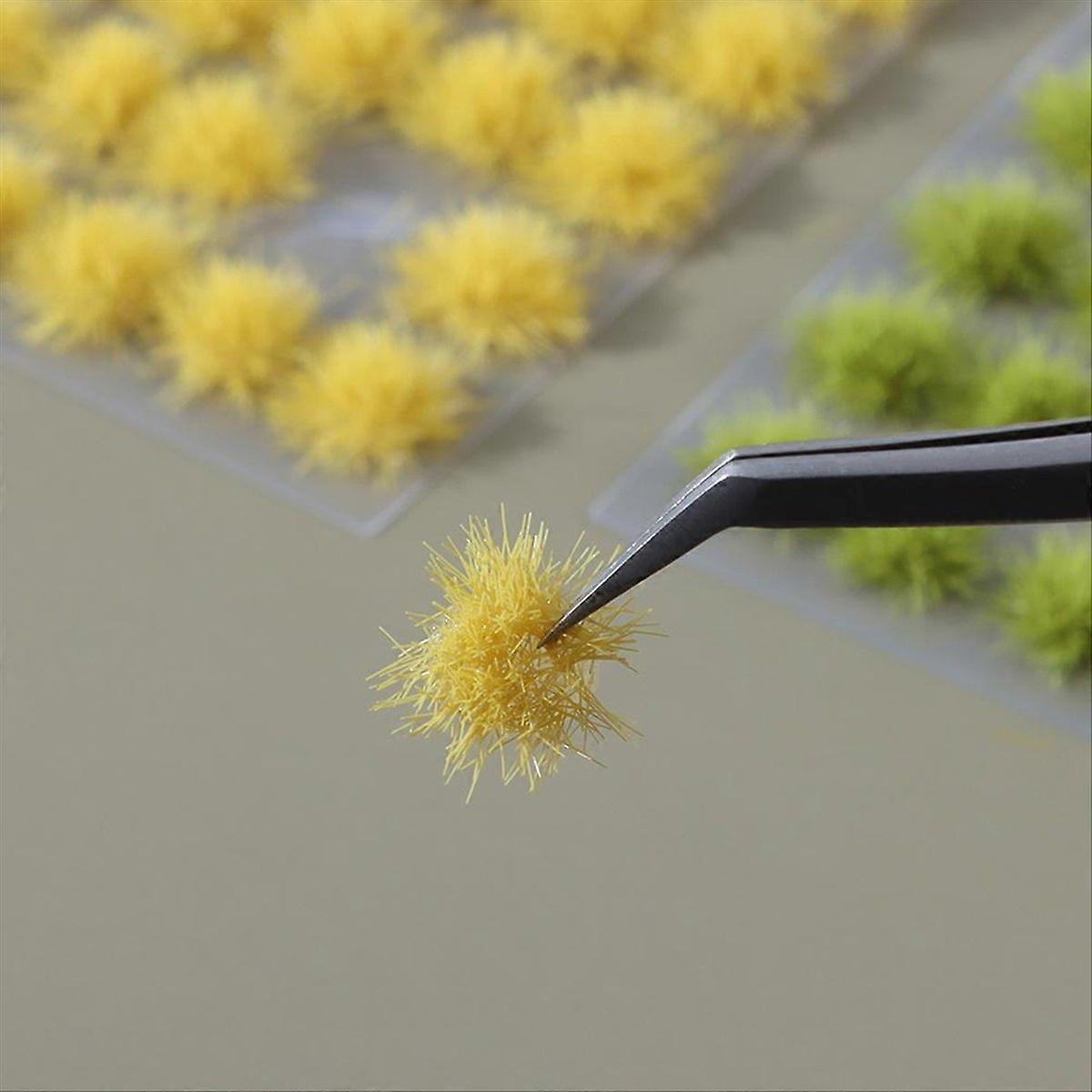 7PCS 5mm Artificial Grass Tufts Miniature Grass Bushes Plant Cluster Multi-Terrain Simulation Model