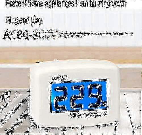 220v Blue Backlight Digital Lcd Voltmeter Panel Voltage Tester Eu Plug Dm55-1 Ac 80-300v XXF f54