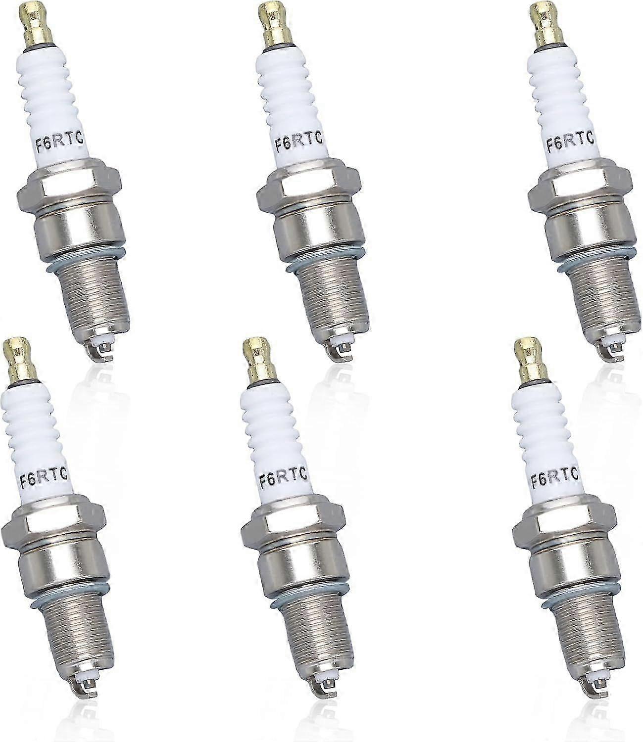 6 Pieces Spark Plug for F6RTC, Spark Plug for RN9YC RN10YC RN11YC, Replace for BPR6ES, for MTD 951-1 p