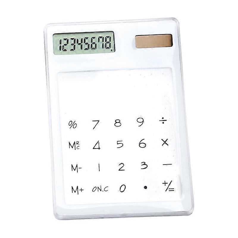YYNKM Pocket Calculator Back To School Transparent Calculator, Solar Computer,Calculator With Solar Calculator, Screen Calculator,