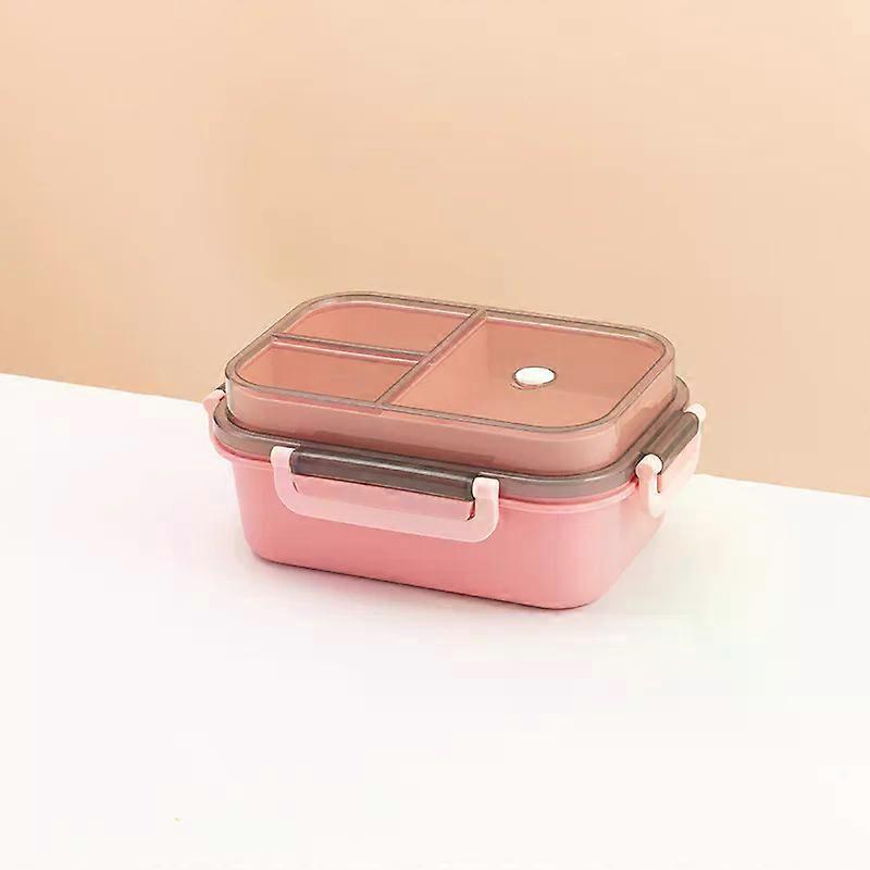 Double-layer Lunch Bento Sealed Office Cubicle Bento Box Can Be Heated By Microwave Oven Students Meal Box Box with Tableware