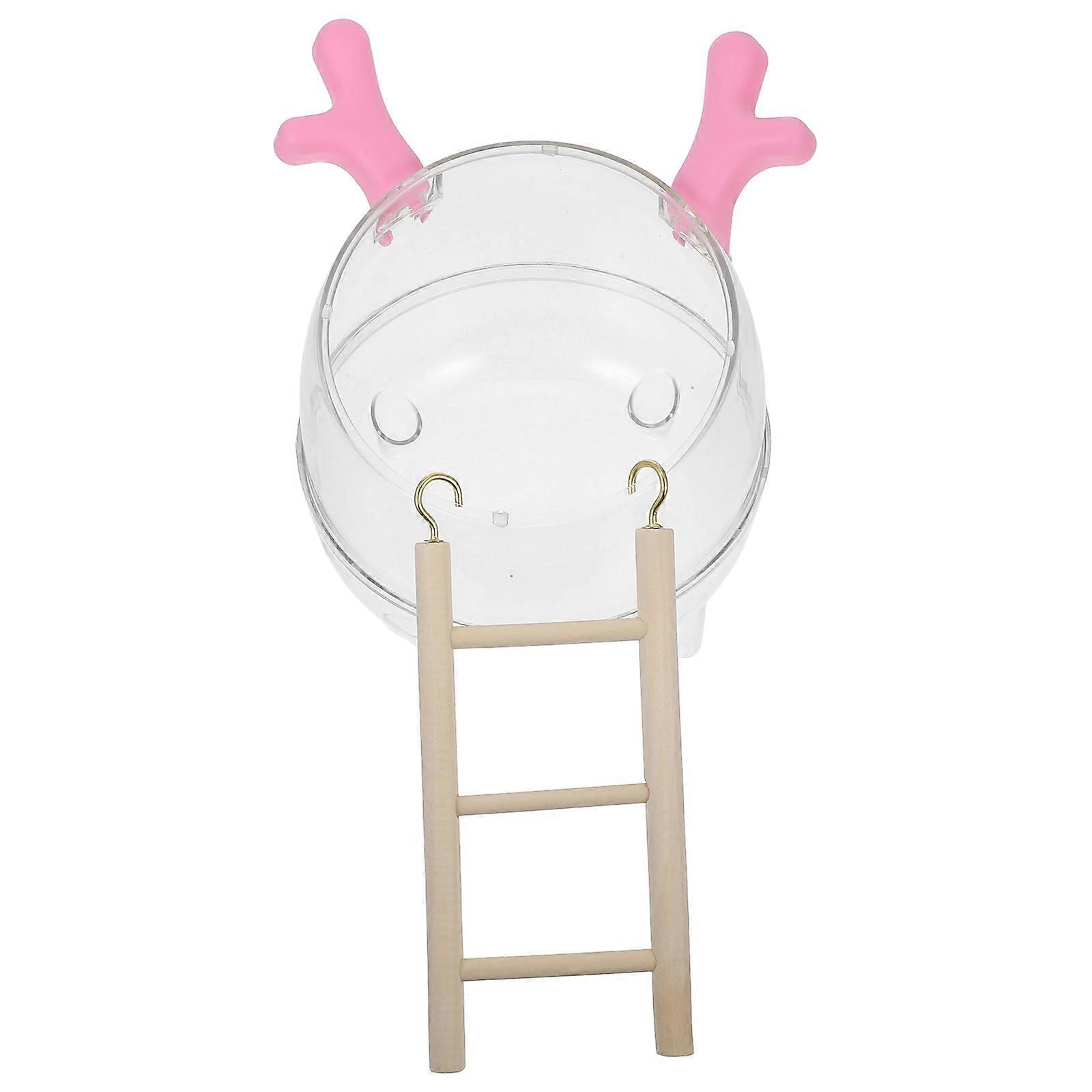 Transparent Hamster Bathtub Bathroom Toilet with Dual Function