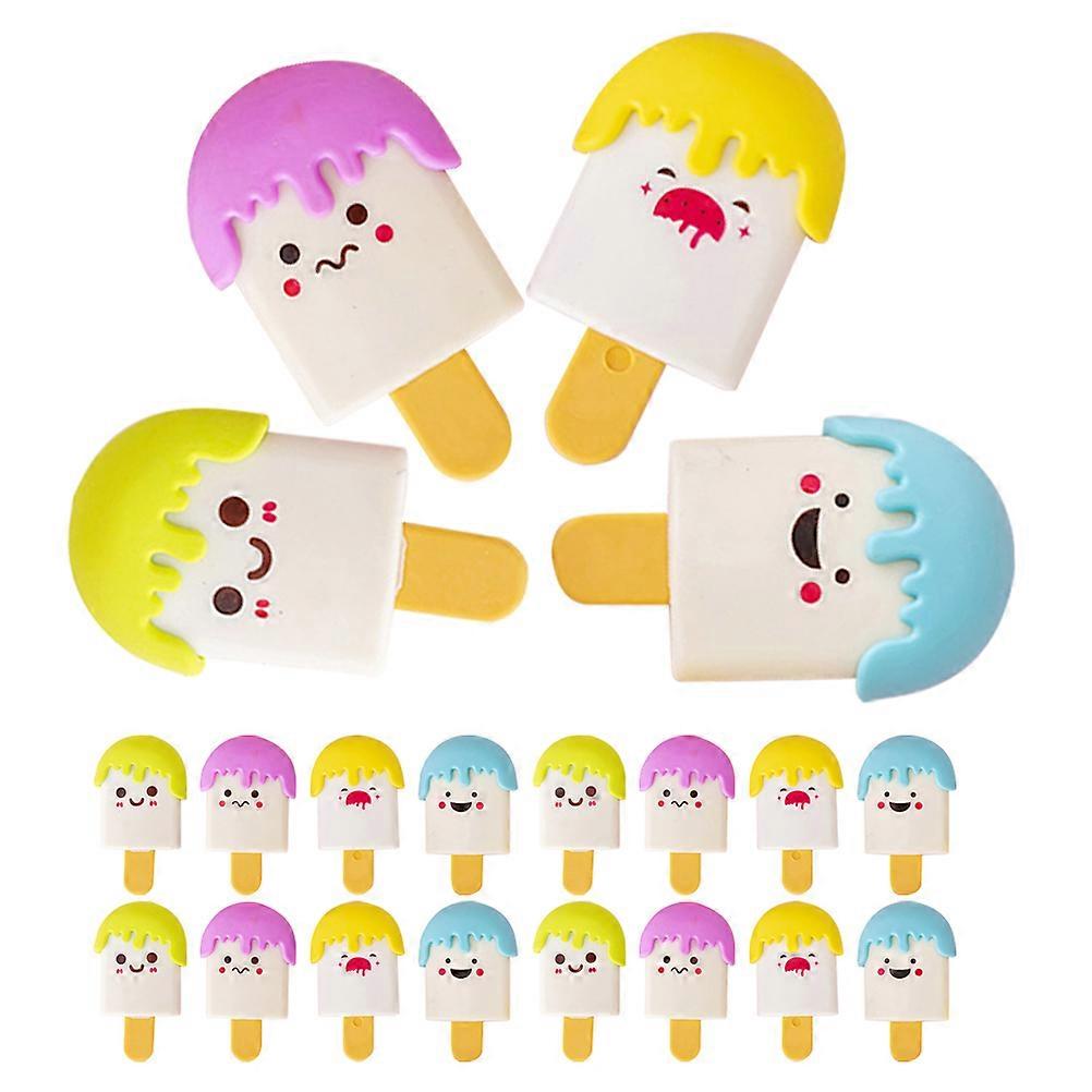 Cute Erasers Assembly Ice Cream Erasers for Drawing 36Pcs Set