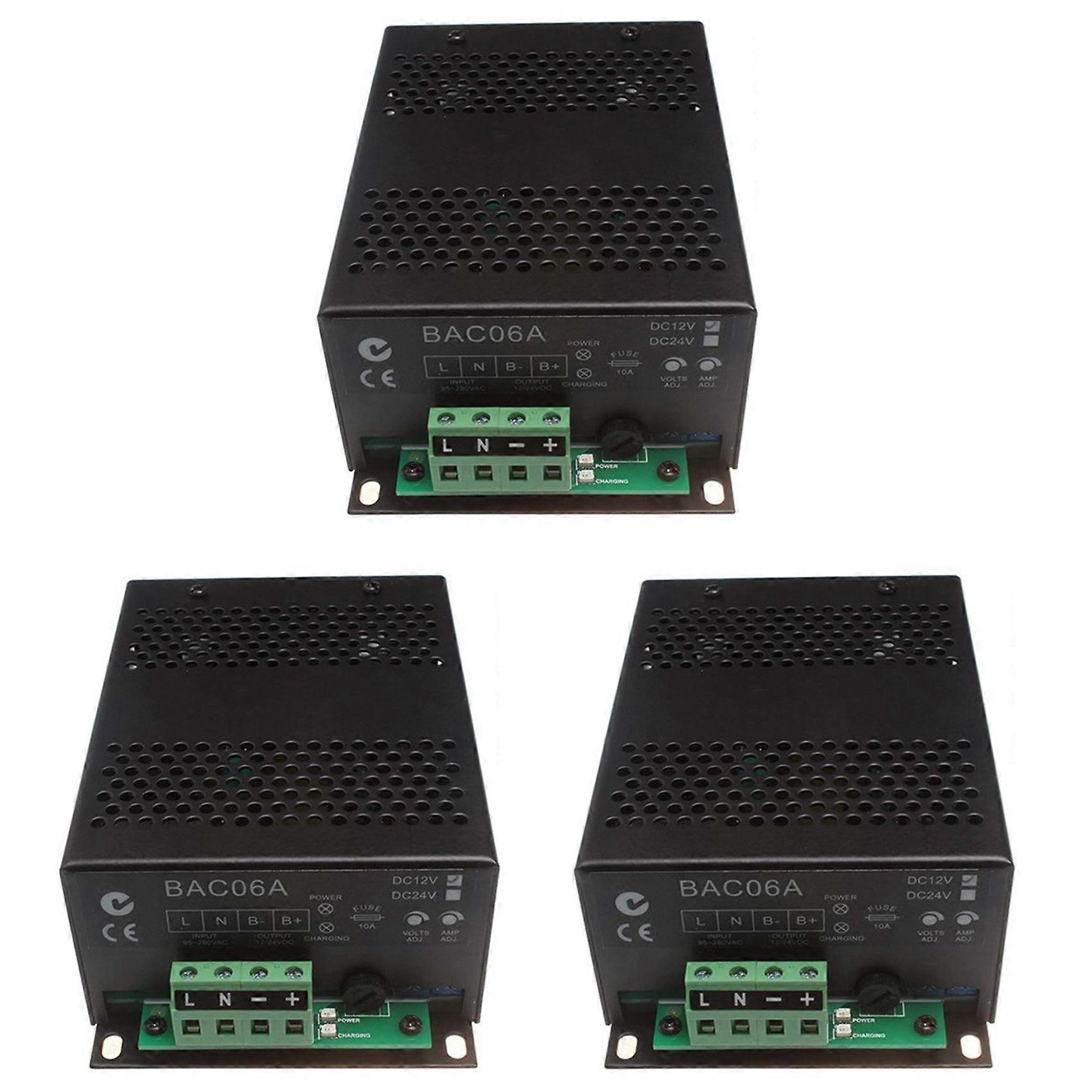 3X BAC06A Generator Charger Switching Battery Floating Charger 24V 3A