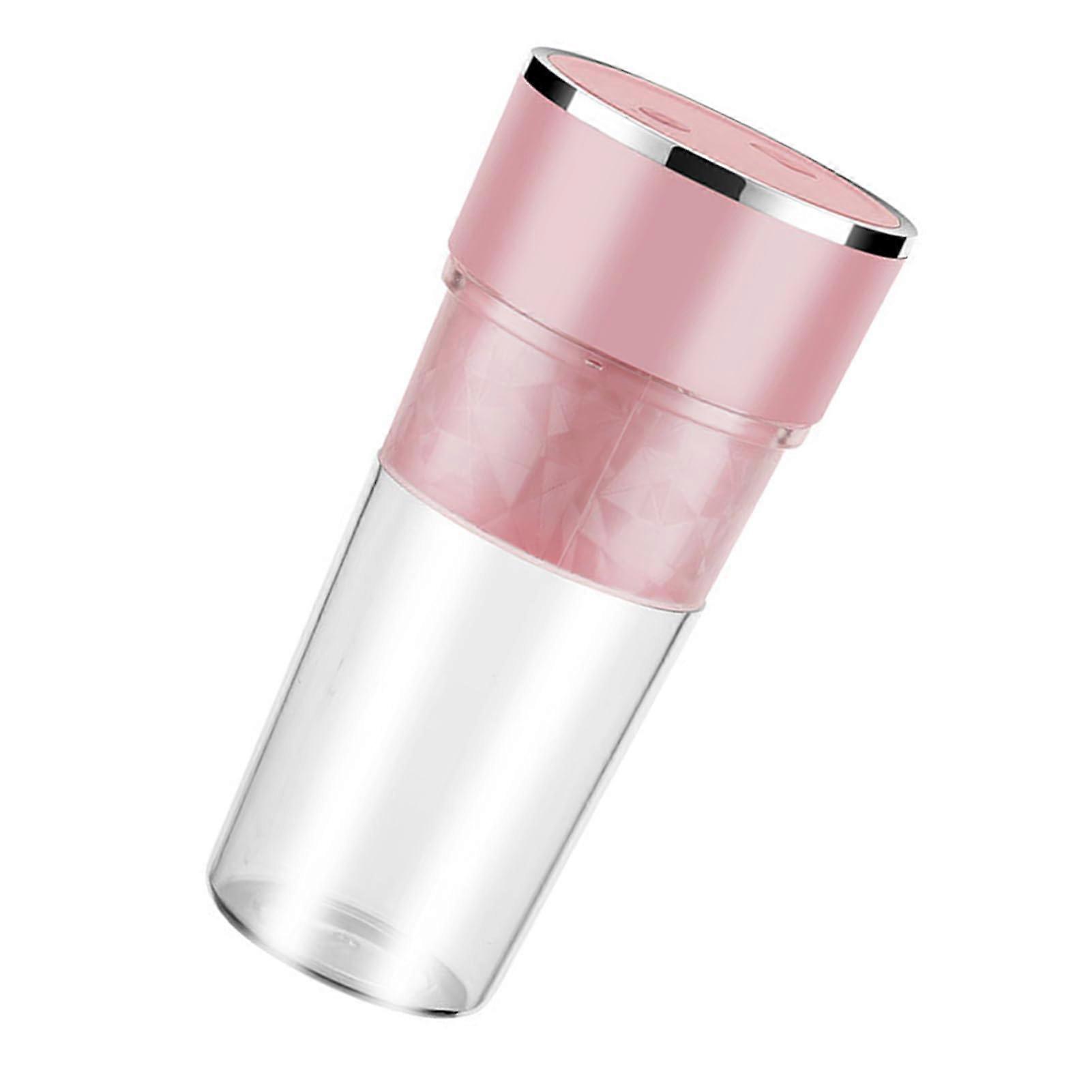 Portable Blender Cup 13.53oz  Smoothie Maker for Gym Travel Home Use (Pink)