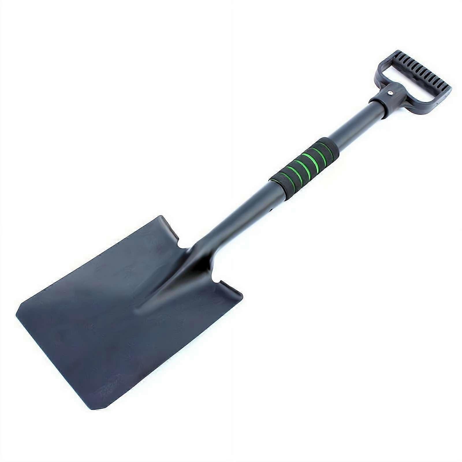 Heavy Duty Snow Shovel with Wide Head and Ergonomic Handle for Driveways Outdoor Use Square Head