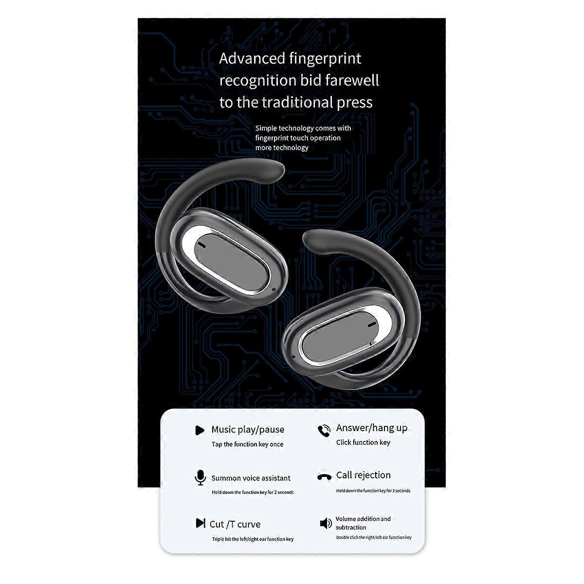 T35 Wireless Bluetooth Headset Digital Display Noise Canceling, B