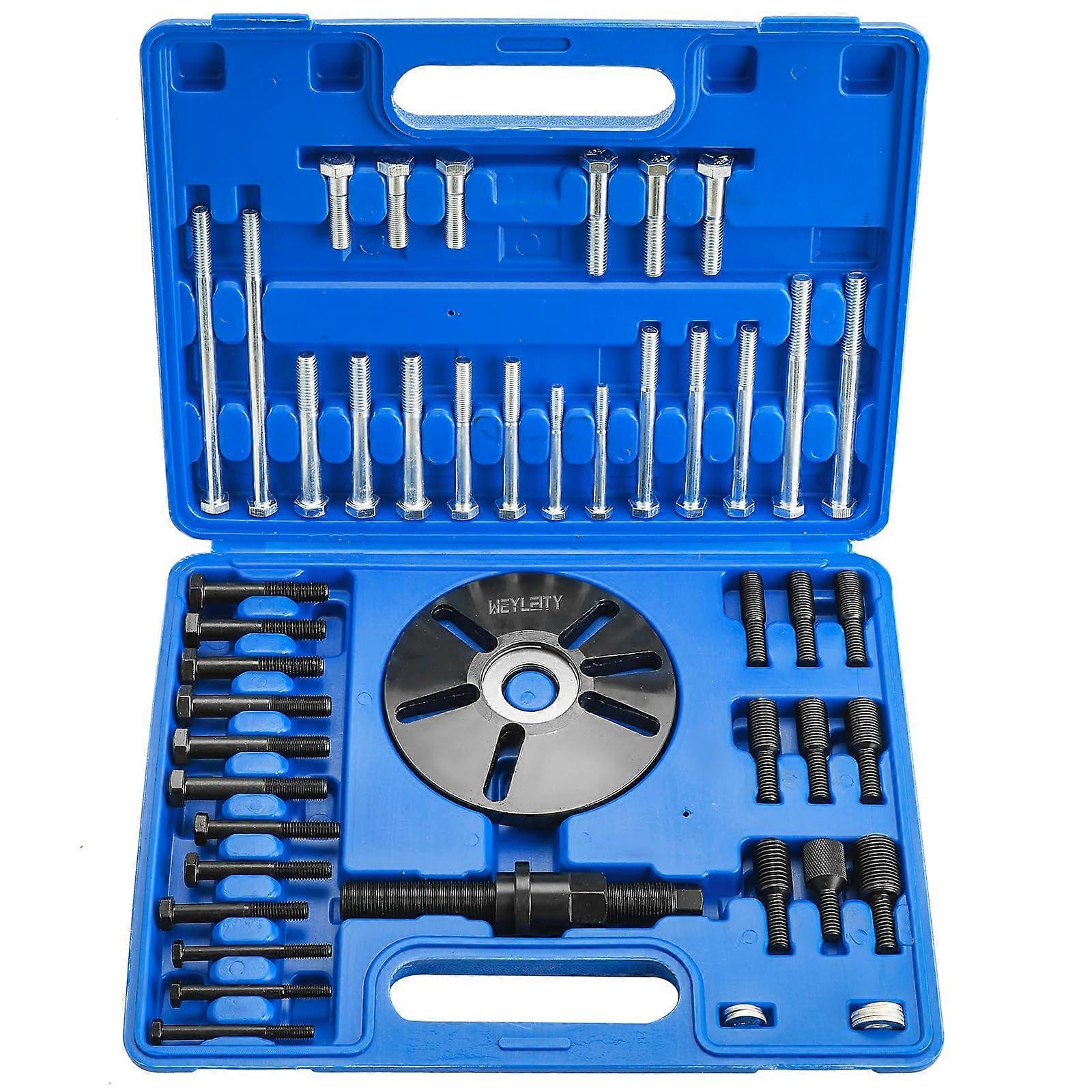 Harmonic Balancer Puller and Installer Kit with Crankshaft Pulley Removal Tool for Universal Vehicles