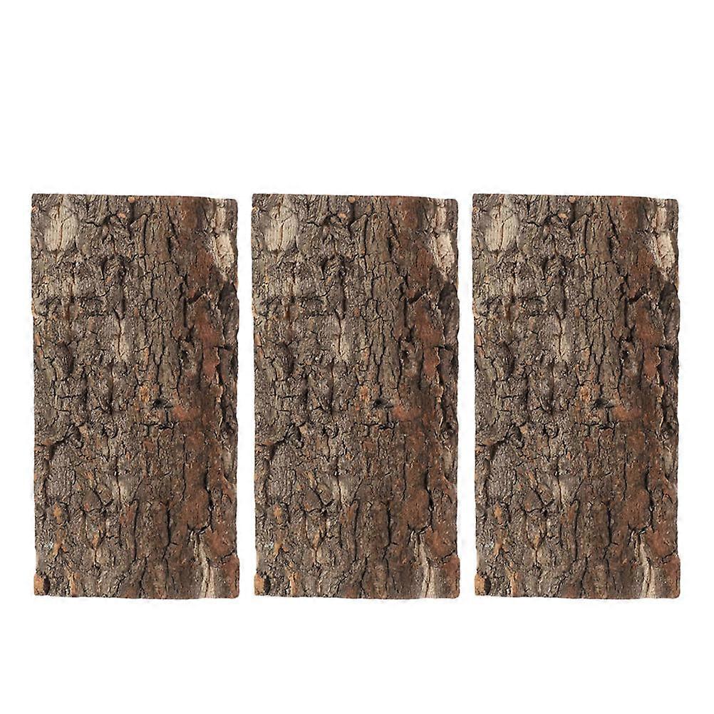 Reptile Background Bark Board for Fish Tank Decor 3Pcs